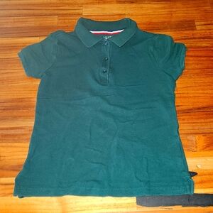 Short-sleeved Polo top/Uniform top (Green)